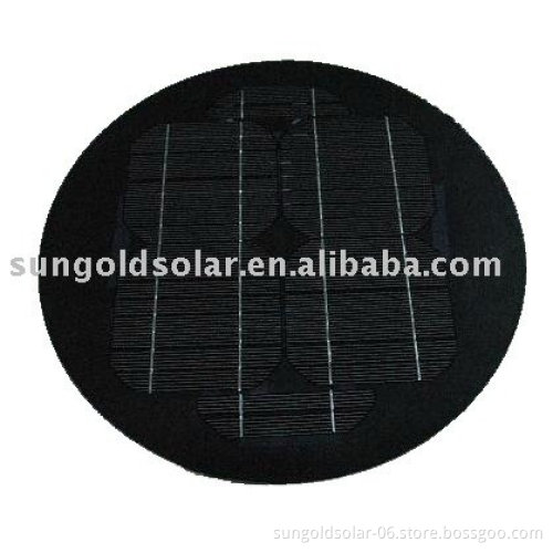 Round mono solar panel kit 5watt for light
